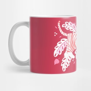 Red and white tiger Mug